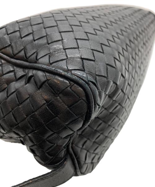 BOTTEGA VENETA（ボッテガベネタ）BOTTEGA VENETA (ボッテガベネタ) イントレチャートセカンドバッグ ブラックの古着・服飾アイテム