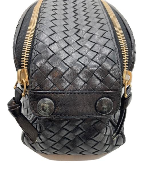 BOTTEGA VENETA（ボッテガベネタ）BOTTEGA VENETA (ボッテガベネタ) イントレチャートセカンドバッグ ブラックの古着・服飾アイテム