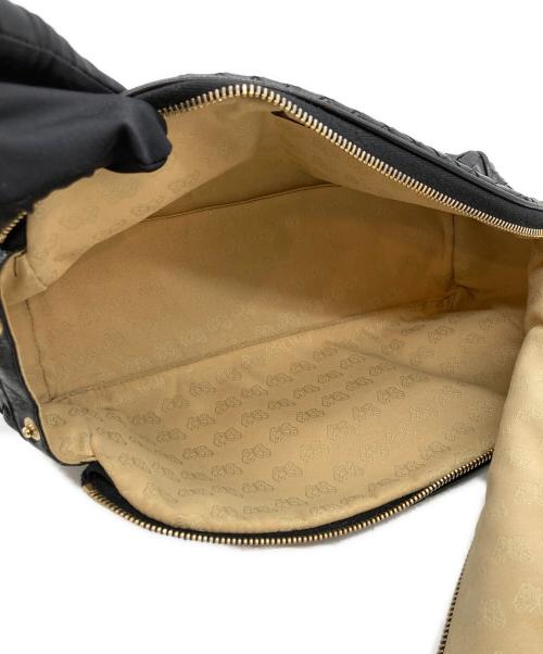 BOTTEGA VENETA（ボッテガベネタ）BOTTEGA VENETA (ボッテガベネタ) イントレチャートセカンドバッグ ブラックの古着・服飾アイテム
