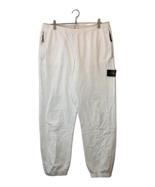 STONE ISLAND（ストーンアイランド）STONE ISLAND (ストーンアイランド) リフレクタースウェットパンツ ホワイト サイズ:XXLの古着・服飾アイテム
