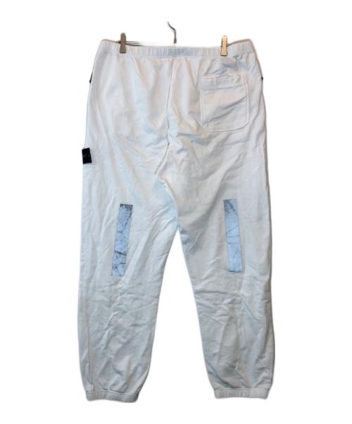 STONE ISLAND（ストーンアイランド）STONE ISLAND (ストーンアイランド) リフレクタースウェットパンツ ホワイト サイズ:XXLの古着・服飾アイテム