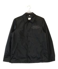 BURBERRY LONDON（バーバリーロンドン）の古着「ロゴプリント中綿コーチジャケット」｜ブラック