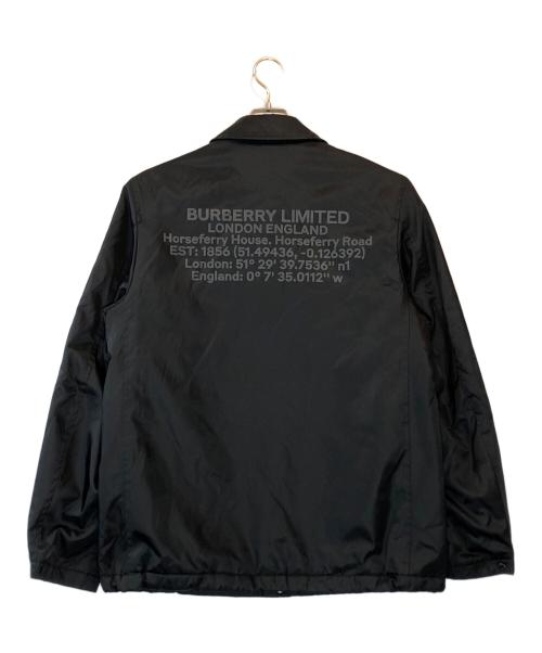 BURBERRY LONDON（バーバリーロンドン）BURBERRY LONDON (バーバリーロンドン) ロゴプリント中綿コーチジャケット ブラック サイズ:Mの古着・服飾アイテム