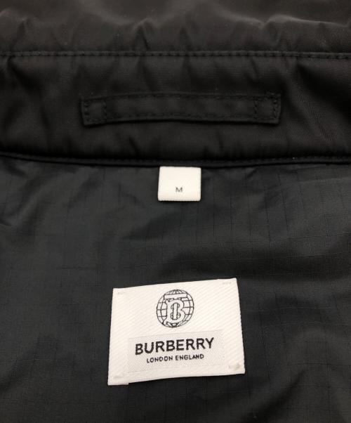 BURBERRY LONDON（バーバリーロンドン）BURBERRY LONDON (バーバリーロンドン) ロゴプリント中綿コーチジャケット ブラック サイズ:Mの古着・服飾アイテム