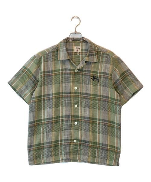 stussy（ステューシー）stussy (ステューシー) チェックシャツ グリーン サイズ:Mの古着・服飾アイテム