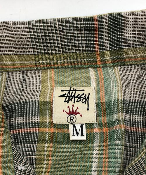 stussy（ステューシー）stussy (ステューシー) チェックシャツ グリーン サイズ:Mの古着・服飾アイテム