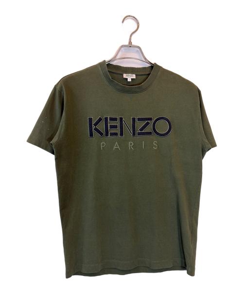 KENZO（ケンゾー）KENZO (ケンゾー) ロゴカットソー オリーブ サイズ:Sの古着・服飾アイテム