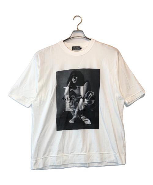 Hysteric Glamour（ヒステリックグラマー）Hysteric Glamour (ヒステリックグラマー) HG WOMAN Tシャツ ホワイト サイズ:XLの古着・服飾アイテム