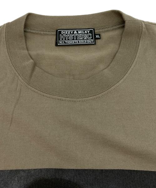 Hysteric Glamour（ヒステリックグラマー）Hysteric Glamour (ヒステリックグラマー) HG WOMAN Tシャツ カーキ サイズ:XLの古着・服飾アイテム