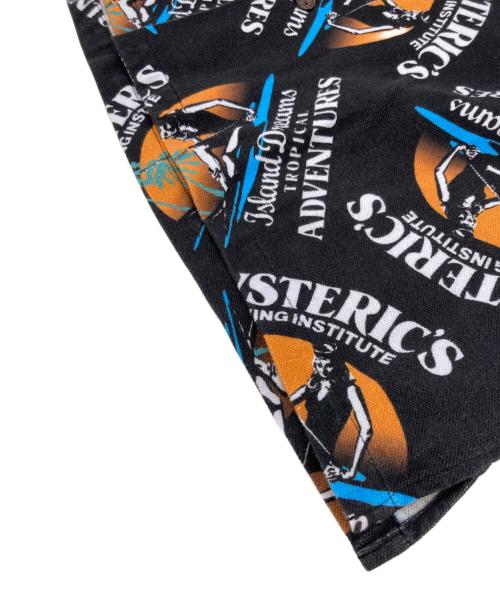 Hysteric Glamour（ヒステリックグラマー）Hysteric Glamour (ヒステリックグラマー) ISLAND DREAMS柄シャツ/BLACK ブラック サイズ:XLの古着・服飾アイテム