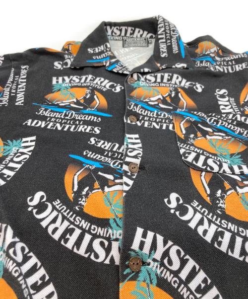 Hysteric Glamour（ヒステリックグラマー）Hysteric Glamour (ヒステリックグラマー) ISLAND DREAMS柄シャツ/BLACK ブラック サイズ:XLの古着・服飾アイテム