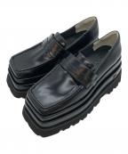 darichダーリッチ）の古着「プラットフォームローファー」｜ブラック