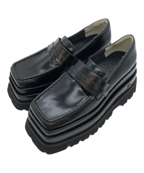 darich（ダーリッチ）Darich (ダーリッチ) プラットフォームローファー ブラック サイズ:XLの古着・服飾アイテム