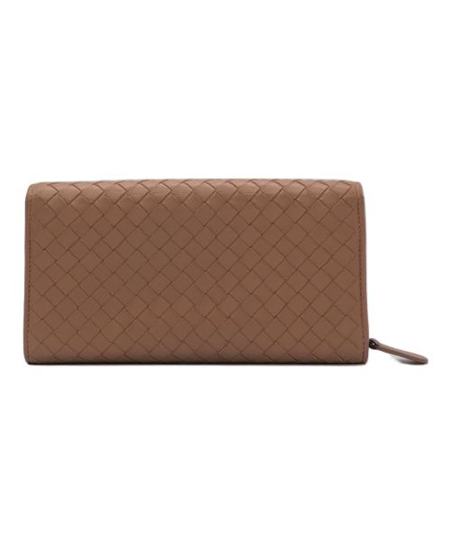 BOTTEGA VENETA（ボッテガベネタ）BOTTEGA VENETA (ボッテガベネタ) イントレチャート ナッパコンチネンタル ウォレット ピンク サイズ:下記参照の古着・服飾アイテム