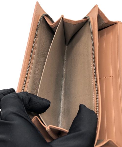 BOTTEGA VENETA（ボッテガベネタ）BOTTEGA VENETA (ボッテガベネタ) イントレチャート ナッパコンチネンタル ウォレット ピンク サイズ:下記参照の古着・服飾アイテム