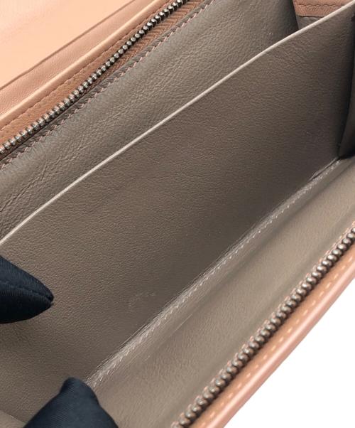 BOTTEGA VENETA（ボッテガベネタ）BOTTEGA VENETA (ボッテガベネタ) イントレチャート ナッパコンチネンタル ウォレット ピンク サイズ:下記参照の古着・服飾アイテム