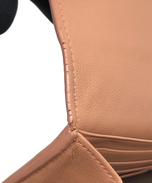 BOTTEGA VENETA（ボッテガベネタ）BOTTEGA VENETA (ボッテガベネタ) イントレチャート ナッパコンチネンタル ウォレット ピンク サイズ:下記参照の古着・服飾アイテム
