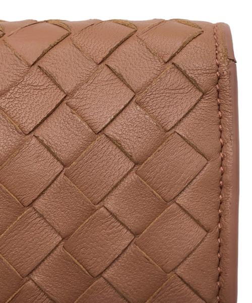 BOTTEGA VENETA（ボッテガベネタ）BOTTEGA VENETA (ボッテガベネタ) イントレチャート ナッパコンチネンタル ウォレット ピンク サイズ:下記参照の古着・服飾アイテム