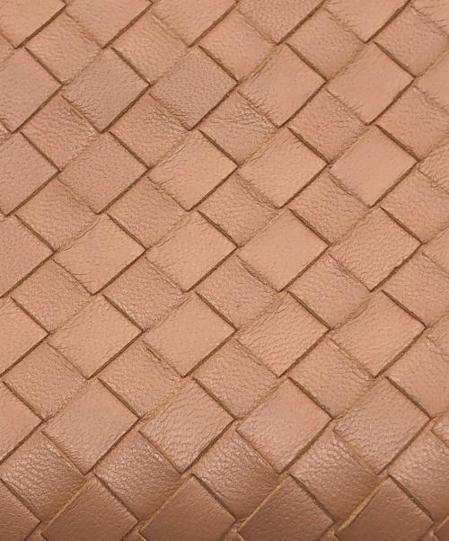 BOTTEGA VENETA（ボッテガベネタ）BOTTEGA VENETA (ボッテガベネタ) イントレチャート ナッパコンチネンタル ウォレット ピンク サイズ:下記参照の古着・服飾アイテム
