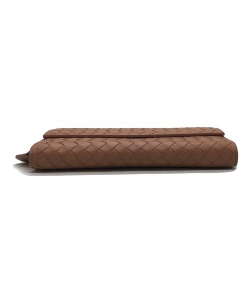 BOTTEGA VENETA（ボッテガベネタ）BOTTEGA VENETA (ボッテガベネタ) イントレチャート ナッパコンチネンタル ウォレット ピンク サイズ:下記参照の古着・服飾アイテム