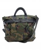 RAINBOW COUNTRYレインボー カントリー）の古着「Leather Helmet Bag」｜オリーブ