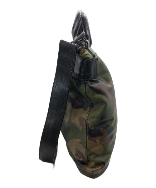 RAINBOW COUNTRY（レインボー カントリー）RAINBOW COUNTRY (レインボー カントリー) Leather Helmet Bag オリーブの古着・服飾アイテム