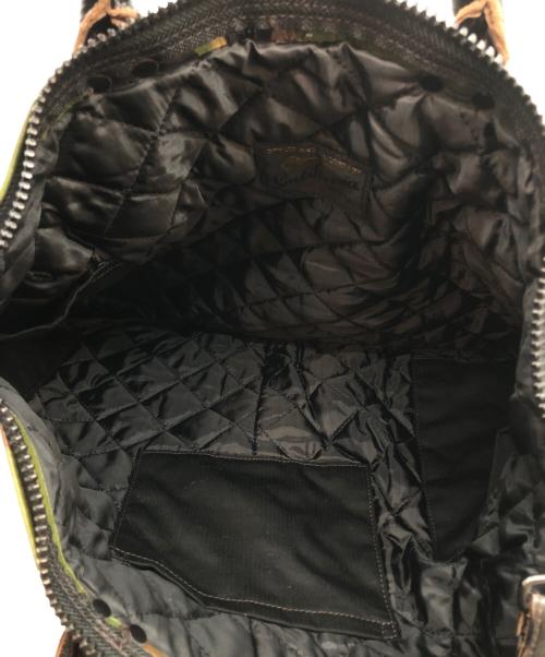 RAINBOW COUNTRY（レインボー カントリー）RAINBOW COUNTRY (レインボー カントリー) Leather Helmet Bag オリーブの古着・服飾アイテム