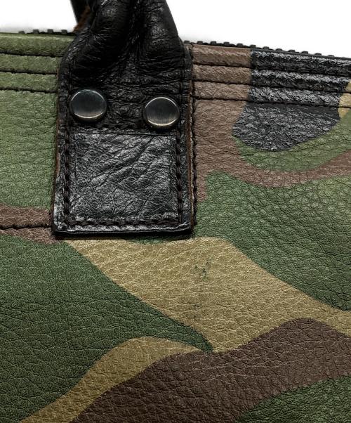 RAINBOW COUNTRY（レインボー カントリー）RAINBOW COUNTRY (レインボー カントリー) Leather Helmet Bag オリーブの古着・服飾アイテム