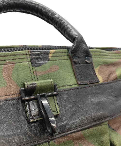 RAINBOW COUNTRY（レインボー カントリー）RAINBOW COUNTRY (レインボー カントリー) Leather Helmet Bag オリーブの古着・服飾アイテム