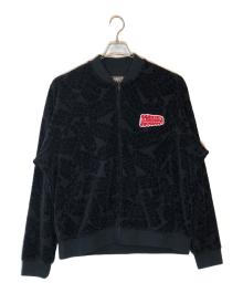 Hysteric Glamour（ヒステリックグラマー）の古着「FLAME LOGO柄ジャカード ジャンパー」｜ブラック
