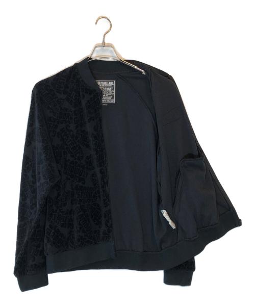 Hysteric Glamour（ヒステリックグラマー）Hysteric Glamour (ヒステリックグラマー) FLAME LOGO柄ジャカード ジャンパー ブラック サイズ:XLの古着・服飾アイテム