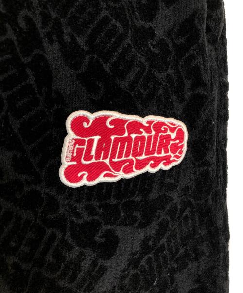 Hysteric Glamour（ヒステリックグラマー）Hysteric Glamour (ヒステリックグラマー) FLAME LOGO柄ジャカード スウェットパンツ ブラック サイズ:Lの古着・服飾アイテム