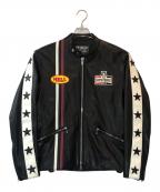 Hysteric Glamourヒステリックグラマー）の古着「HELLワッペン レーシングジャケット」｜ブラック