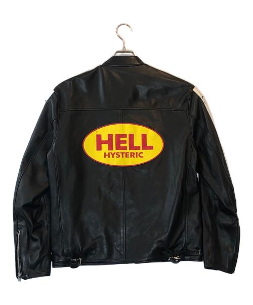 Hysteric Glamour（ヒステリックグラマー）Hysteric Glamour (ヒステリックグラマー) HELLワッペン レーシングジャケット ブラック サイズ:Lの古着・服飾アイテム