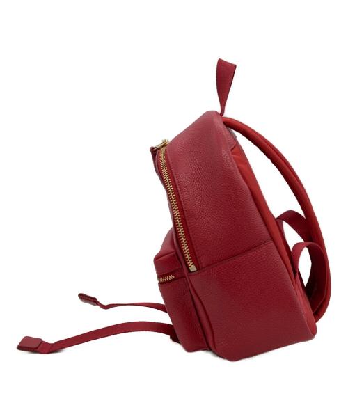 COACH（コーチ）COACH (コーチ) レザーリュック レッドの古着・服飾アイテム