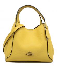 COACH（コーチ）の古着「ハドリー ホーボー 2WAY ハンドバッグ レザー」｜イエロー