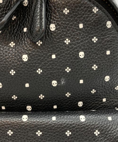 COACH（コーチ）COACH (コーチ) ドクロモチーフ リュック・デイパック レザー ブラック×ホワイトの古着・服飾アイテム