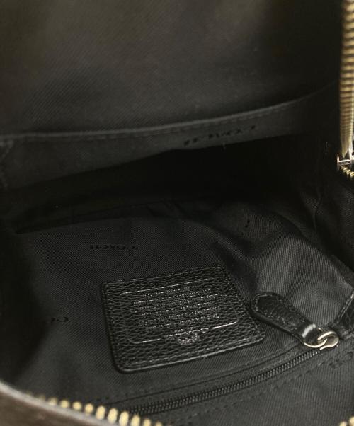 COACH（コーチ）COACH (コーチ) ドクロモチーフ リュック・デイパック レザー ブラック×ホワイトの古着・服飾アイテム