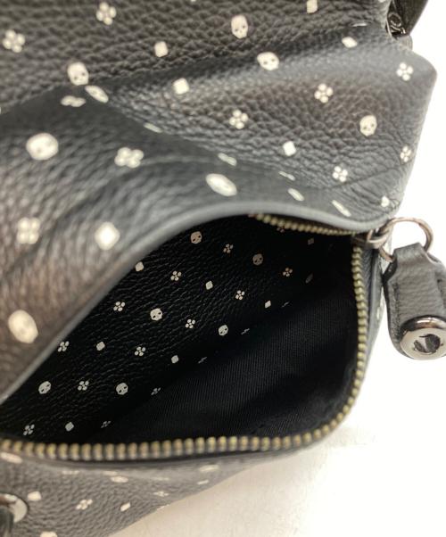 COACH（コーチ）COACH (コーチ) ドクロモチーフ リュック・デイパック レザー ブラック×ホワイトの古着・服飾アイテム