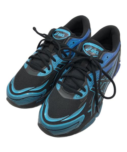 asics（アシックス）asics (アシックス) ゲルクォンタム360VII BLACK/AQUARIUM ブルー×ブラック サイズ:US8.5の古着・服飾アイテム