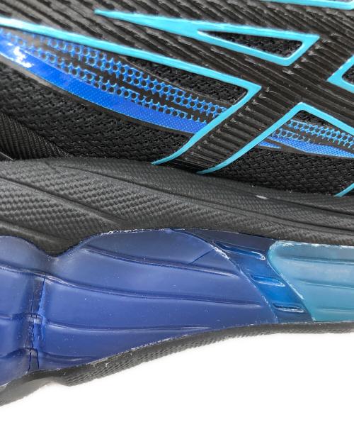 asics（アシックス）asics (アシックス) ゲルクォンタム360VII BLACK/AQUARIUM ブルー×ブラック サイズ:US8.5の古着・服飾アイテム