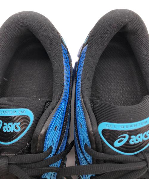 asics（アシックス）asics (アシックス) ゲルクォンタム360VII BLACK/AQUARIUM ブルー×ブラック サイズ:US8.5の古着・服飾アイテム