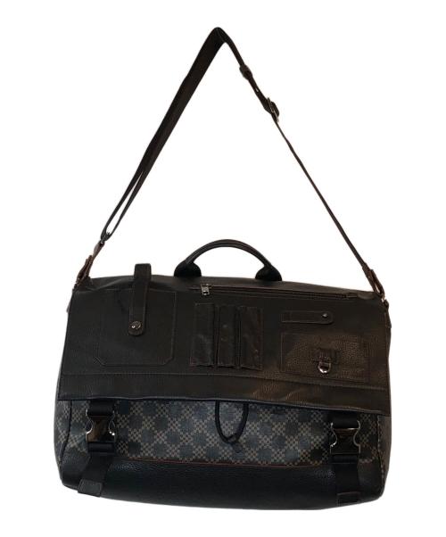 FURLA（フルラ）FURLA (フルラ) レザーメッセンジャーバッグ ブラックの古着・服飾アイテム