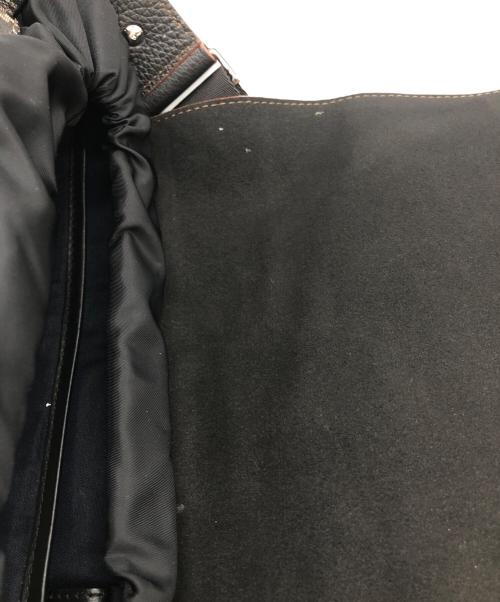 FURLA（フルラ）FURLA (フルラ) レザーメッセンジャーバッグ ブラックの古着・服飾アイテム