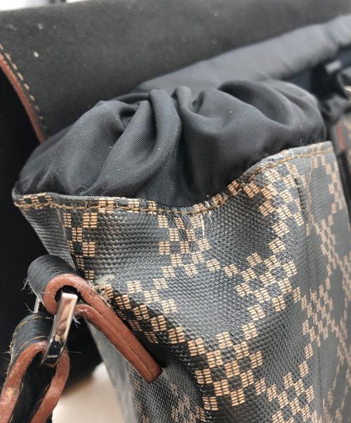 FURLA（フルラ）FURLA (フルラ) レザーメッセンジャーバッグ ブラックの古着・服飾アイテム