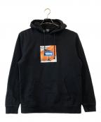 stussyステューシー）の古着「ボックスロゴパーカー」｜ブラック