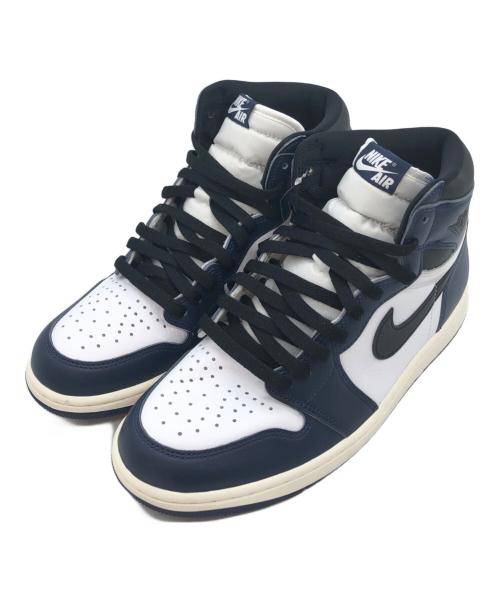 NIKE（ナイキ）NIKE (ナイキ) AIR JORDAN 1 RETRO HIGH OG（エアジョーダン1 レトロ ハイ OG） ネイビー サイズ:US9 未使用品の古着・服飾アイテム