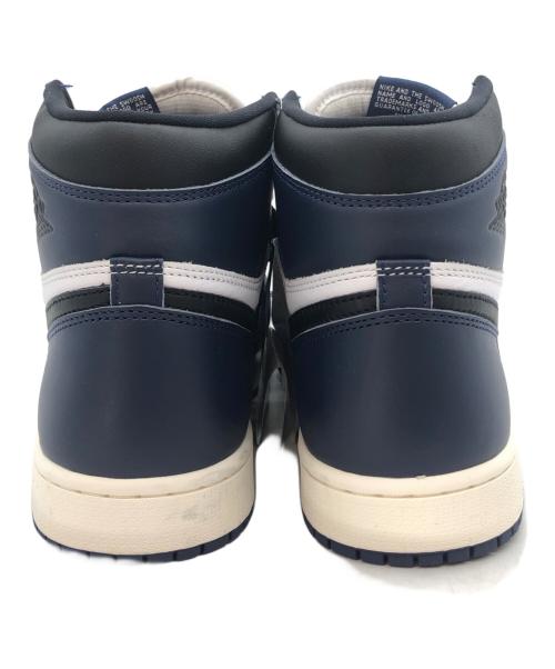 NIKE（ナイキ）NIKE (ナイキ) AIR JORDAN 1 RETRO HIGH OG（エアジョーダン1 レトロ ハイ OG） ネイビー サイズ:US9 未使用品の古着・服飾アイテム