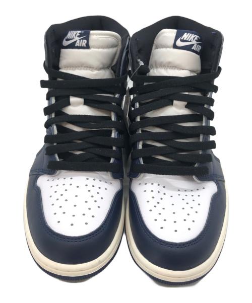 NIKE（ナイキ）NIKE (ナイキ) AIR JORDAN 1 RETRO HIGH OG（エアジョーダン1 レトロ ハイ OG） ネイビー サイズ:US9 未使用品の古着・服飾アイテム