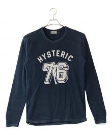 Hysteric Glamour（ヒステリックグラマー）の古着「NUMBER 76 Tシャツ」｜ネイビー